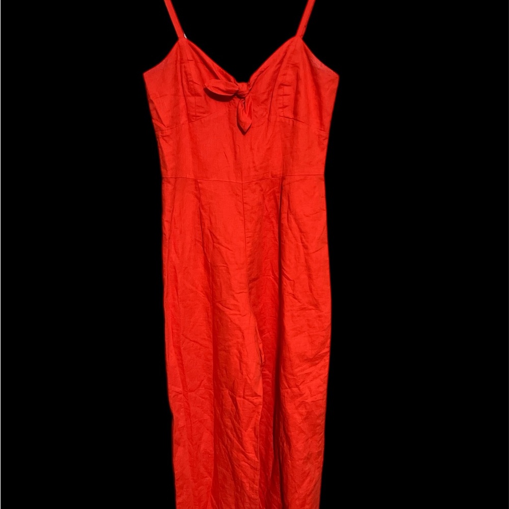 Chic Red Bow Detail Dress
